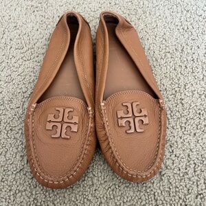 Tory Burch Brown Leather Loafers
